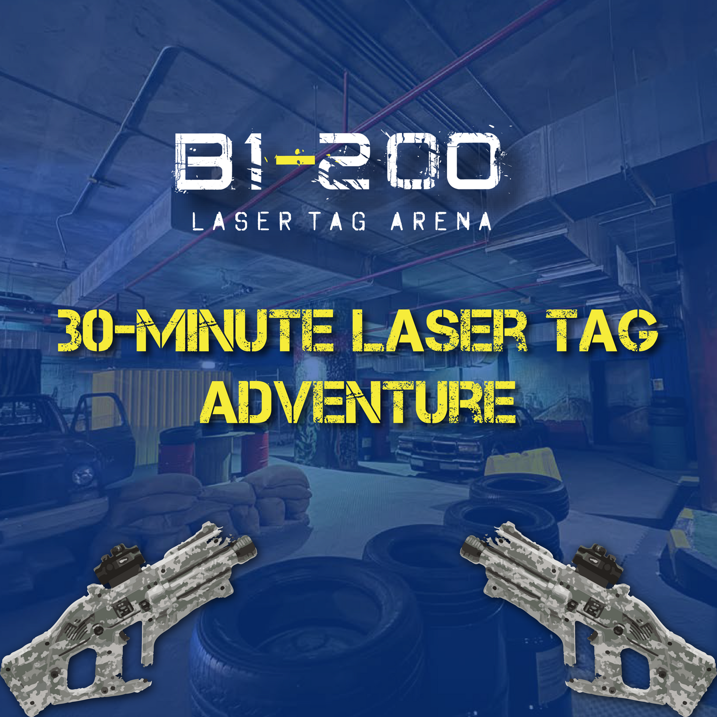 30-Minute Laser Tag Adventure - B1-200 Laser Tag Arena - Abdali & City Mall